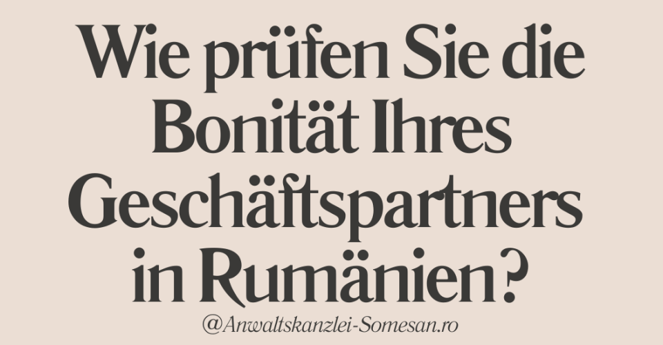 Prüfung Bonität